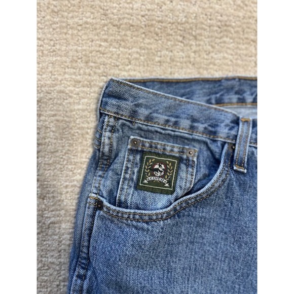 Cinch Jeans Mens 42x34 Relaxed Fit Blue Denim Jeans Western Workwear Green Label - Picture 2 of 5